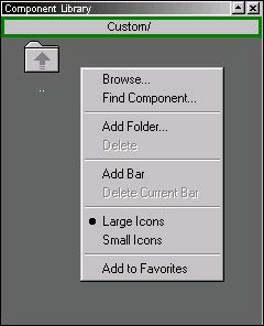 Optical System - Figure 15 - Creating a custom folder menu