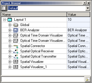 Optical System - Figure 4 - Project Browser window