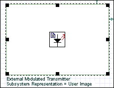 Optical System - Figure 10 - User imported subsystem icon in Project layout