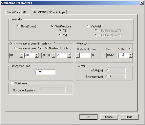 BPM - Figure 6 Simulation Parameters dialog box