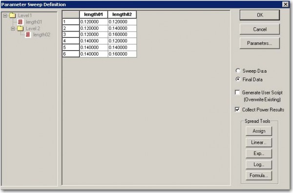 FDTD - Figure 6 Sweep data