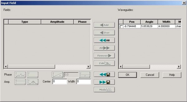 BPM - Figure 12 Input Field dialog box