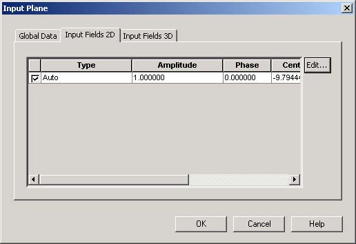 BPM - Figure 16 Item on Input Fields 2D tab