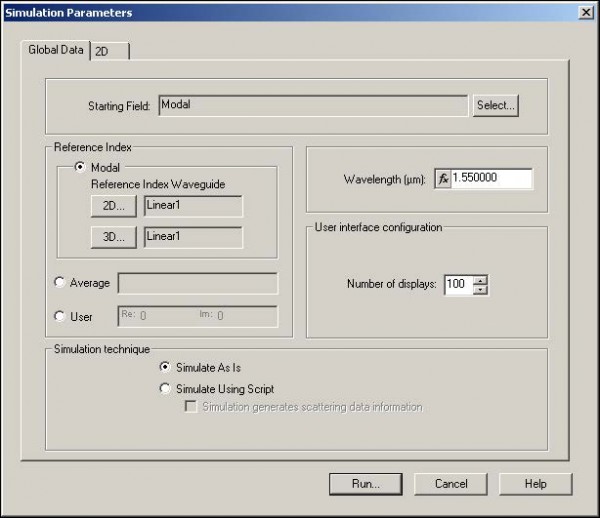 BPM - Figure 22 Simulation Parameters dialog box