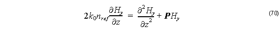 Optical BPM - Equation 70
