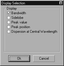 Optical Grating - Display selection
