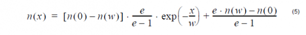 Optical Fiber - Exponential profile equation