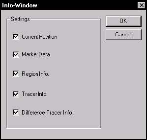 Optical Fiber - Figure 6 Info-Window settings dialog box