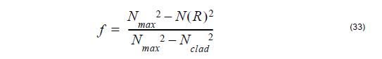 Optical Fiber - equation 33