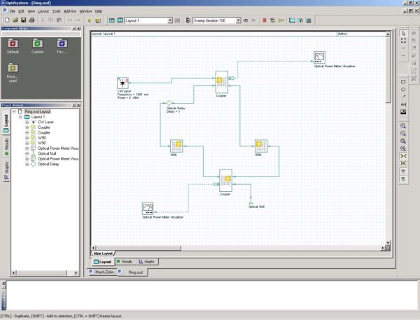 BPM - Ring resonator system schematic