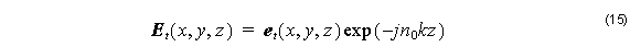 Optical BPM - Equation 15