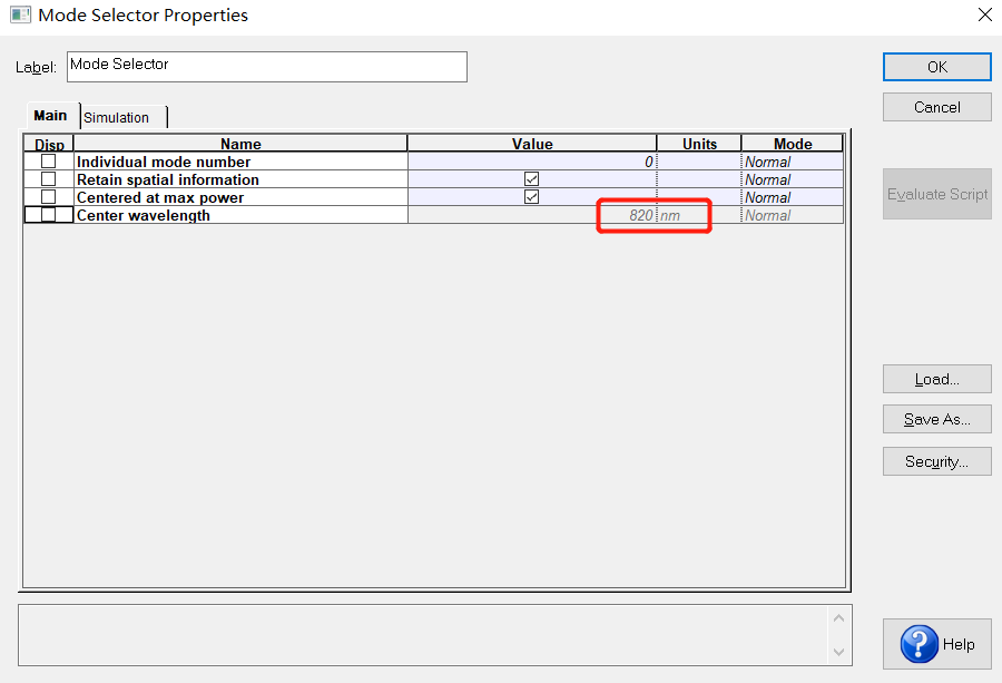 Community Forums Mode selector center wavelength cant change
