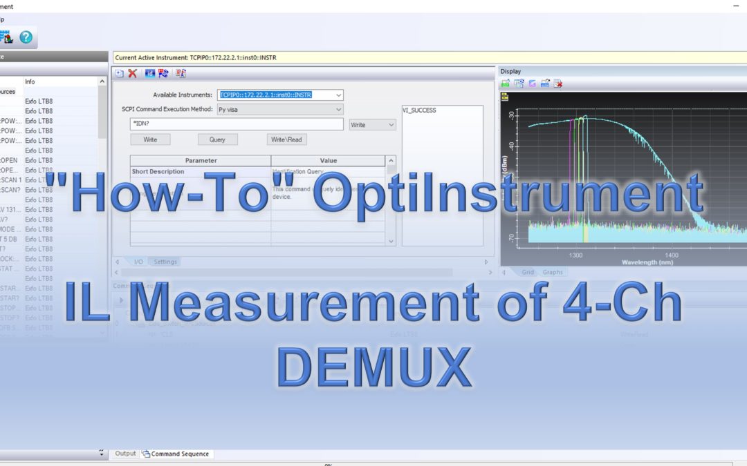 “How-To” OptiInstrument — IL Measurement of 4-Ch DEMUX
