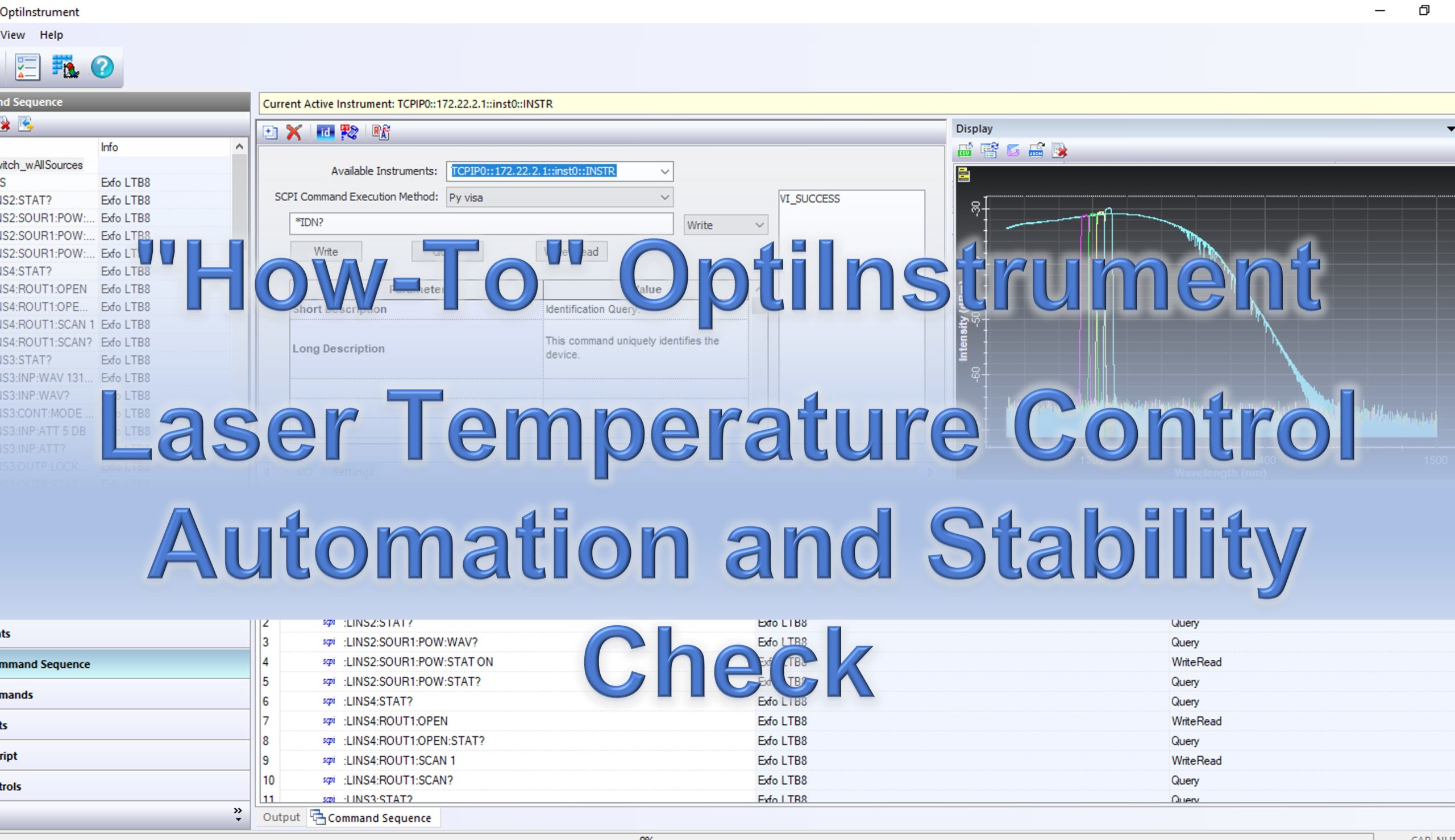 "HowTo" OptiInstrument Laser Temperature Control Automation and