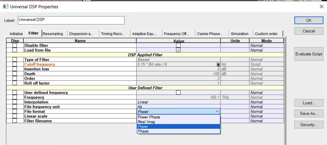 Inverse Filter - Optiwave