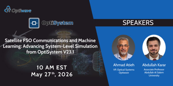OptiSystem V231 webinar